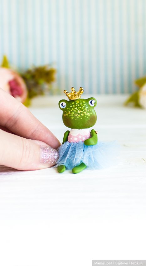 Лягушечка Сиселия — Авторские миниатюрные куклы: лепка (фото 2)