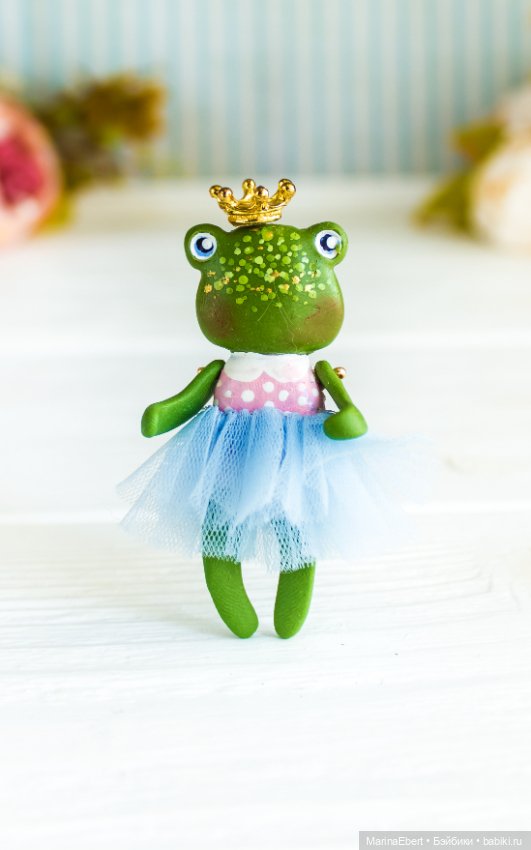 Лягушечка Сиселия — Авторские миниатюрные куклы: лепка
