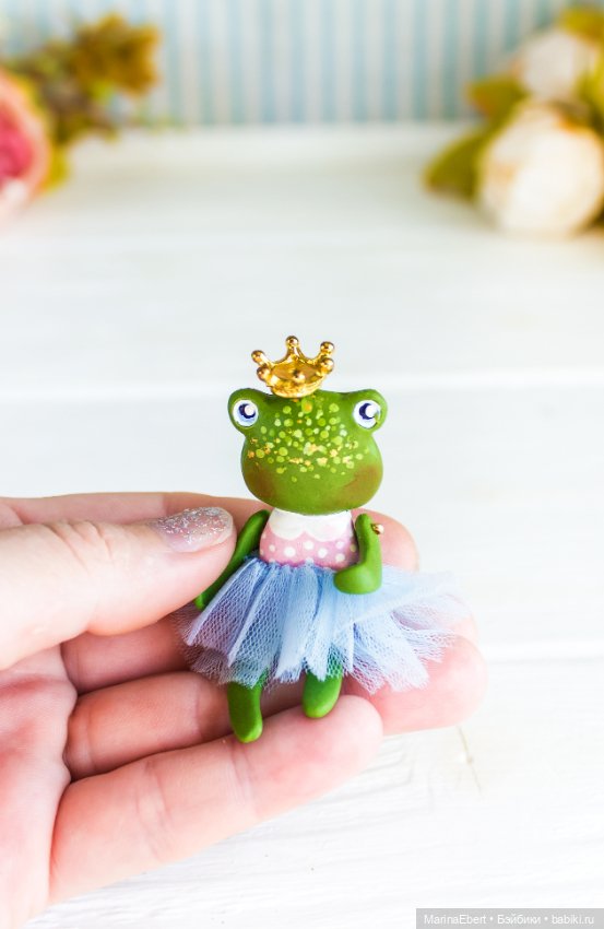 Лягушечка Сиселия — Авторские миниатюрные куклы: лепка (фото 10)