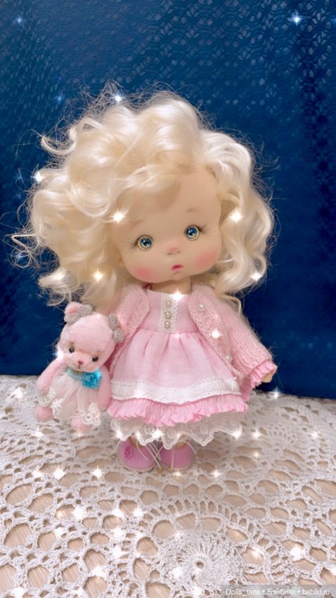 Интерьерная текстильная кукла (фото 5)