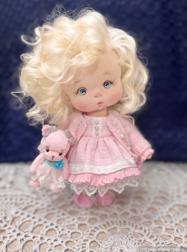 Интерьерная текстильная кукла (фото 7)