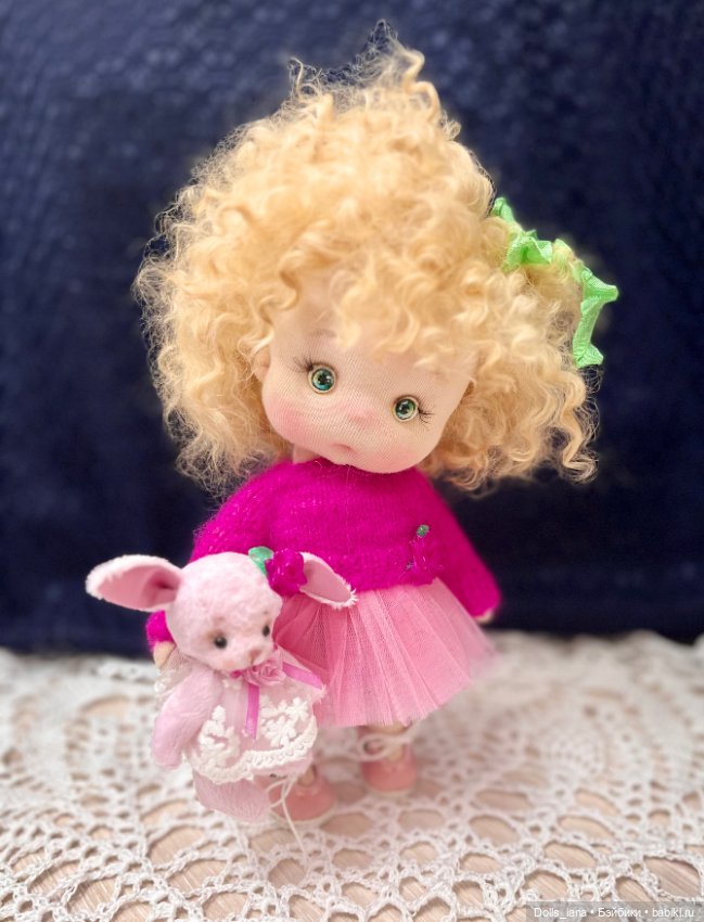 Интерьерная текстильная кукла (фото 3)