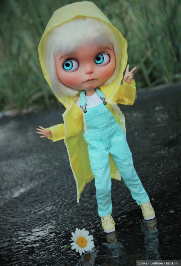 Попугайчик после дождя — ООАК и репейнт игровых кукол: Bratz (фото 5)