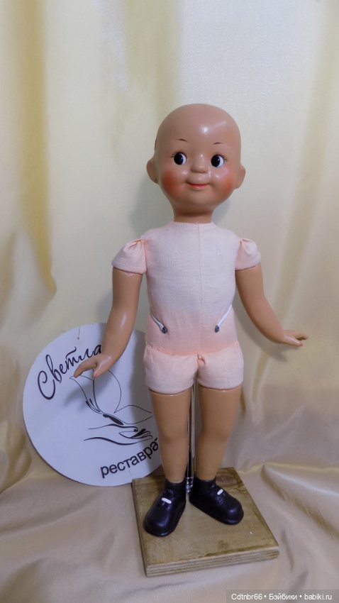 Реставрация опилочной куклы СССР Танюши. Финал (фото 2)