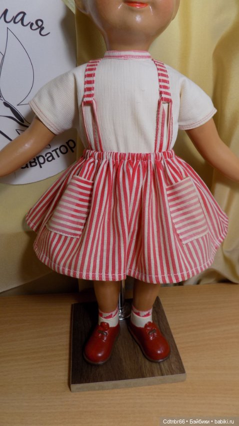 Реставрация опилочной куклы СССР Танюши. Финал