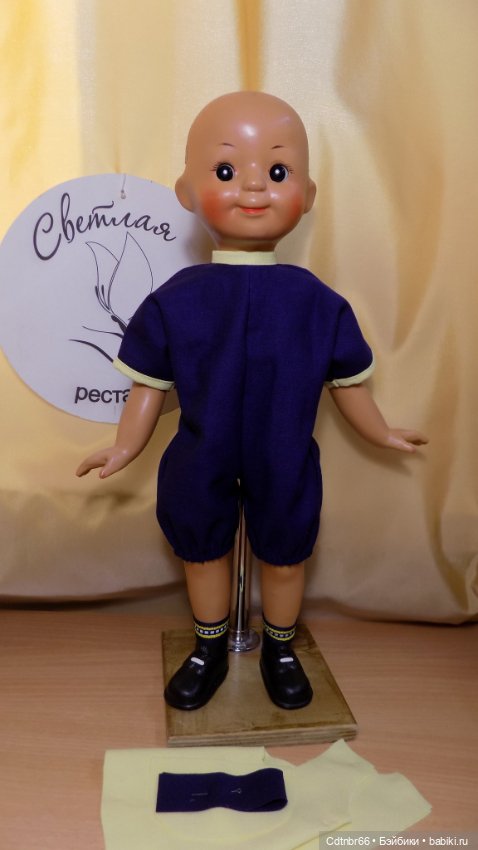 Реставрация опилочной куклы СССР Танюши. Финал (фото 3)