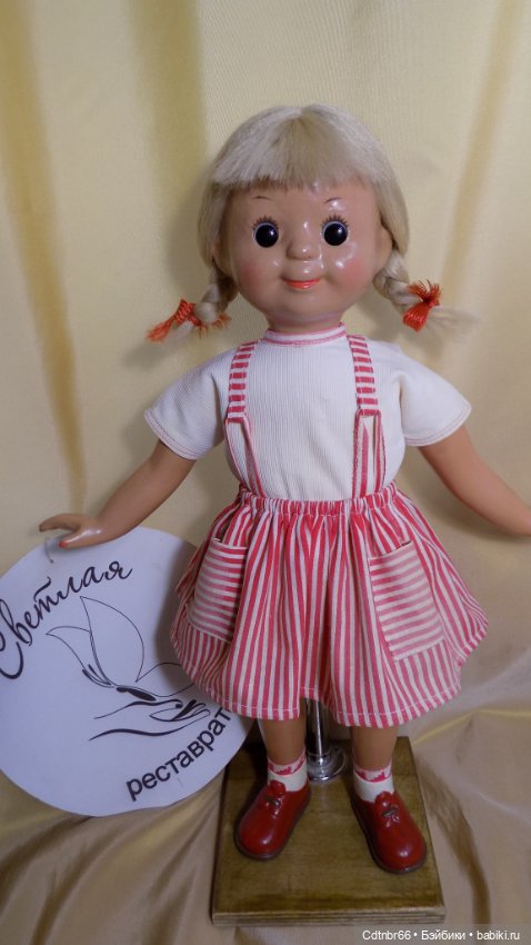 Реставрация опилочной куклы СССР Танюши. Финал