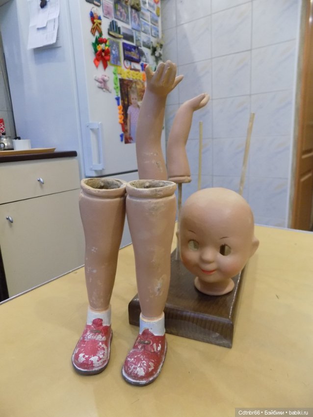 Реставрация опилочной куклы СССР Танюши. Финал