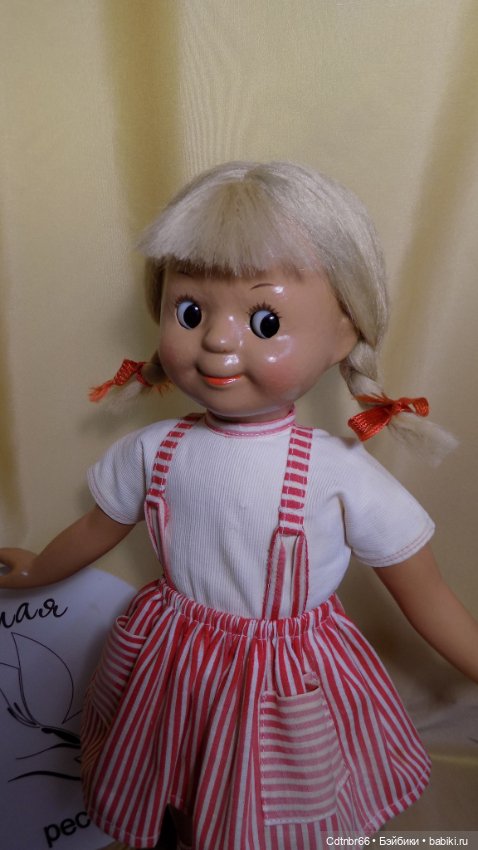 Реставрация опилочной куклы СССР Танюши. Финал