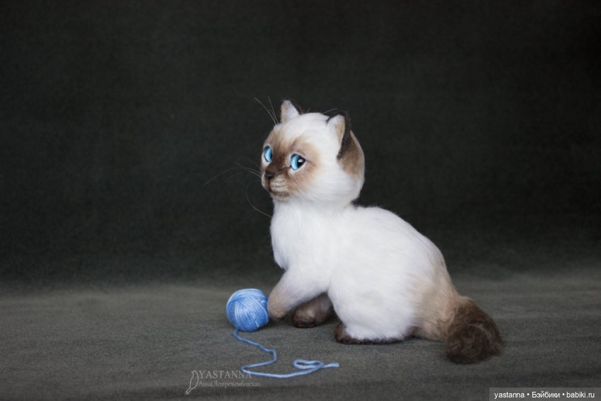 Найденыш — Валяные игрушки из шерсти: сухое валяние (фото 6)