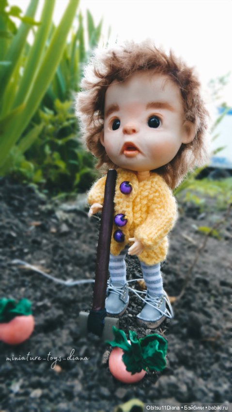 Фотосессия в огороде — Куклы и тела Obitsu 11 (Ob11): гибриды (фото 3)