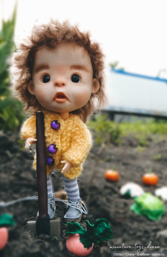 Фотосессия в огороде — Куклы и тела Obitsu 11 (Ob11): гибриды (фото 2)