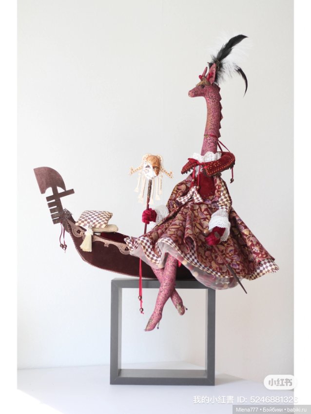 Венецианская дама — Авторские текстильные куклы: Вальдорфские (фото 10)