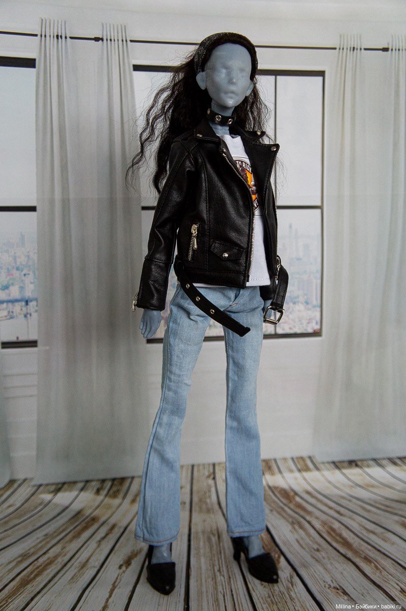 Кожаная куртка и джинсы на Химеру (фото 3)