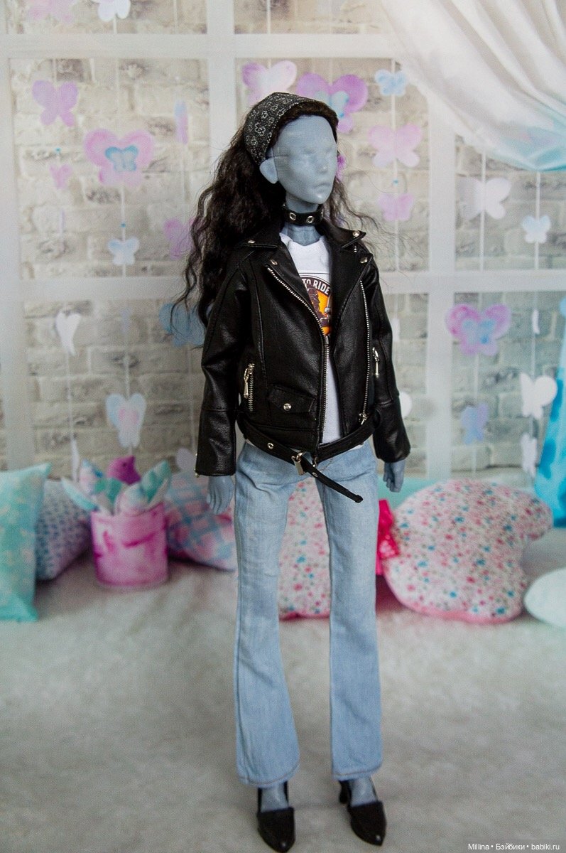 Кожаная куртка и джинсы на Химеру (фото 2)