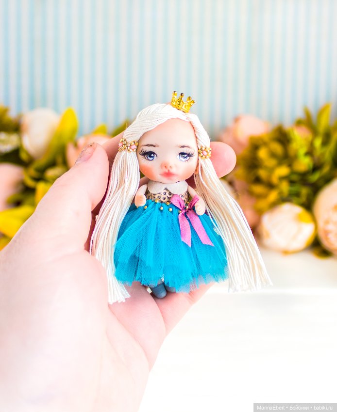 .Маленькая куколка Лизи — Авторские миниатюрные куклы: лепка (фото 4)