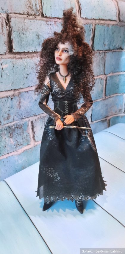 Перерисовка лица Беллатрисы Лестрейндж от Mattel (фото 7)
