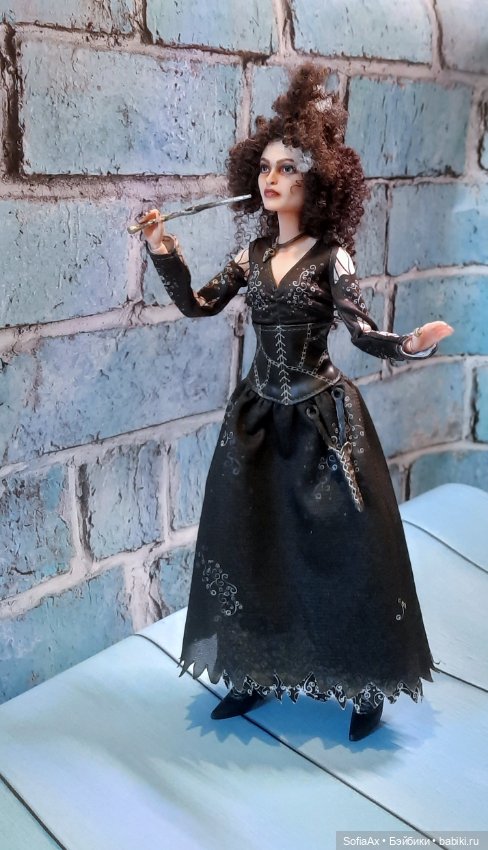 Перерисовка лица Беллатрисы Лестрейндж от Mattel (фото 5)