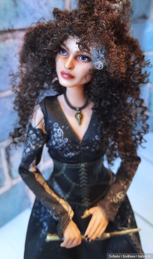 Перерисовка лица Беллатрисы Лестрейндж от Mattel (фото 8)