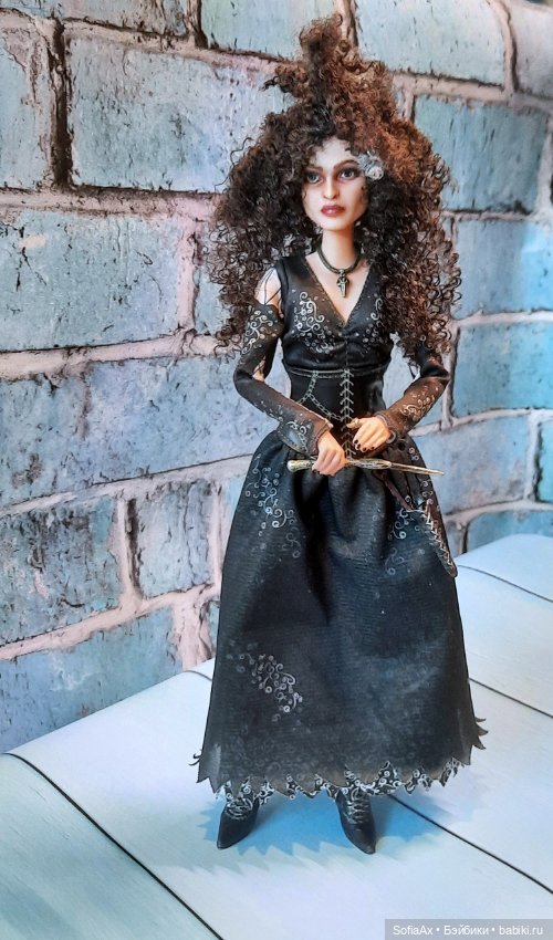 Перерисовка лица Беллатрисы Лестрейндж от Mattel (фото 10)