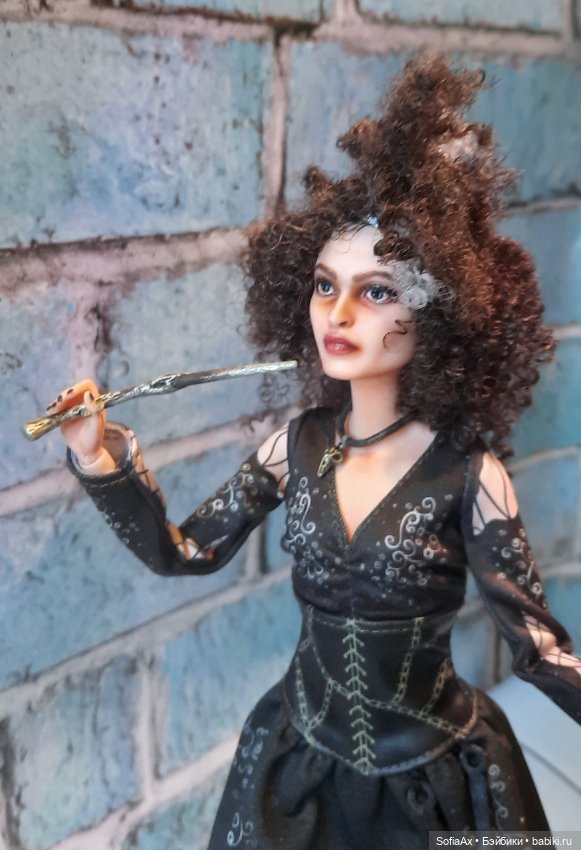 Перерисовка лица Беллатрисы Лестрейндж от Mattel (фото 6)