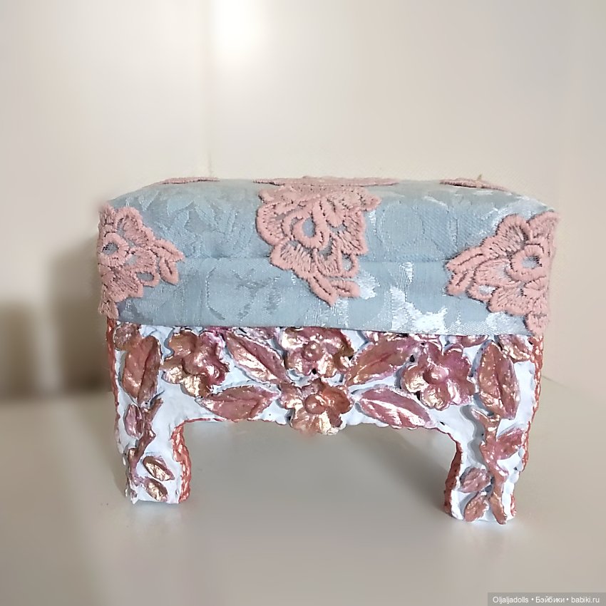 Кресло для куклы, модель барокко - цветочный вальс (фото 4)
