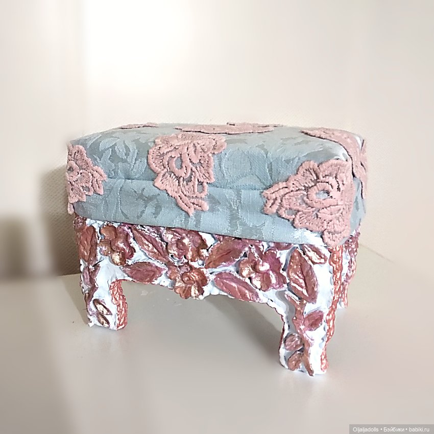 Кресло для куклы, модель барокко - цветочный вальс (фото 5)