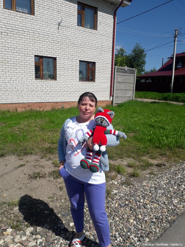 Зимний кот в лете — Вязаные игрушки и амигуруми: крючком