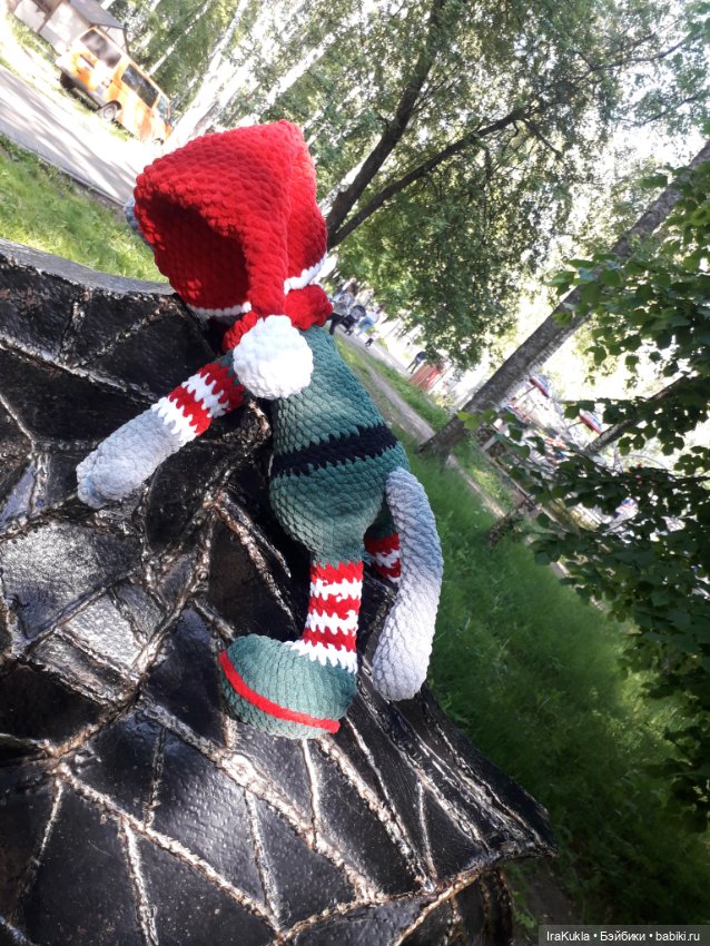 Зимний кот в лете — Вязаные игрушки и амигуруми: крючком