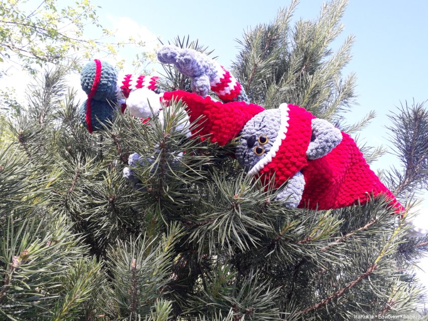 Зимний кот в лете — Вязаные игрушки и амигуруми: крючком