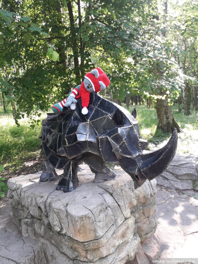 Зимний кот в лете — Вязаные игрушки и амигуруми: крючком