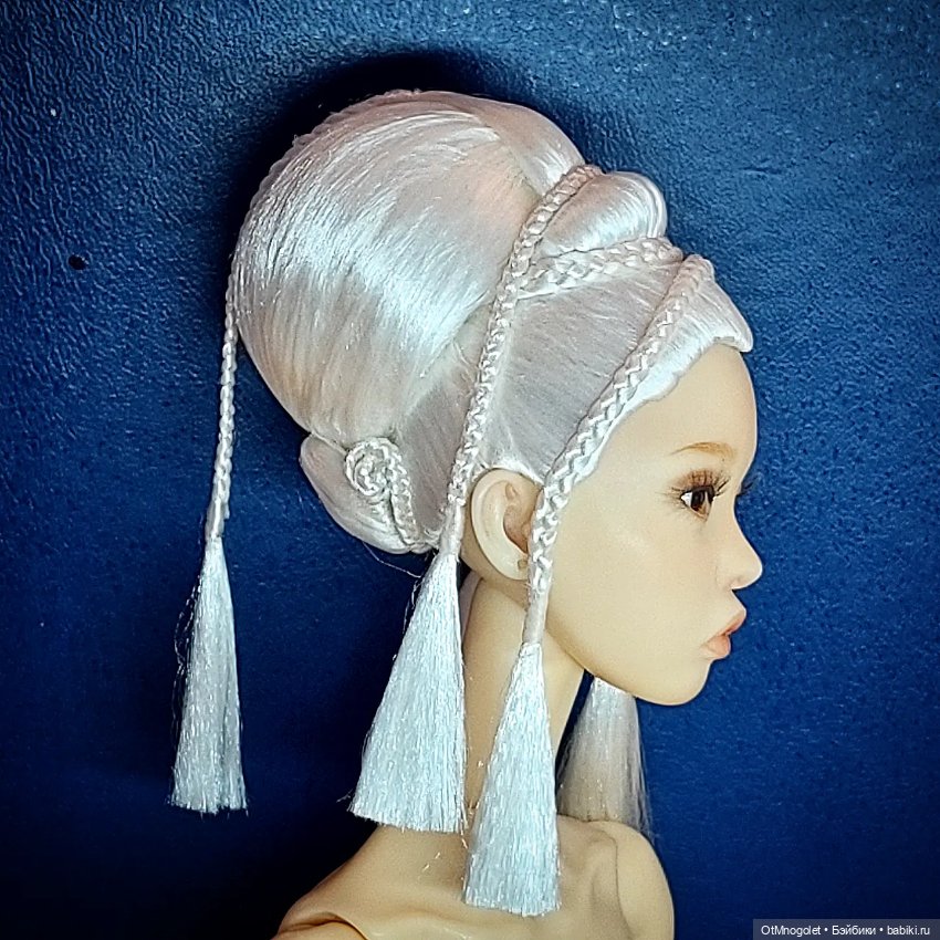 Ювелирный парик Ot Mnogolet "Кокон" цвета Пломбир (фото 2)