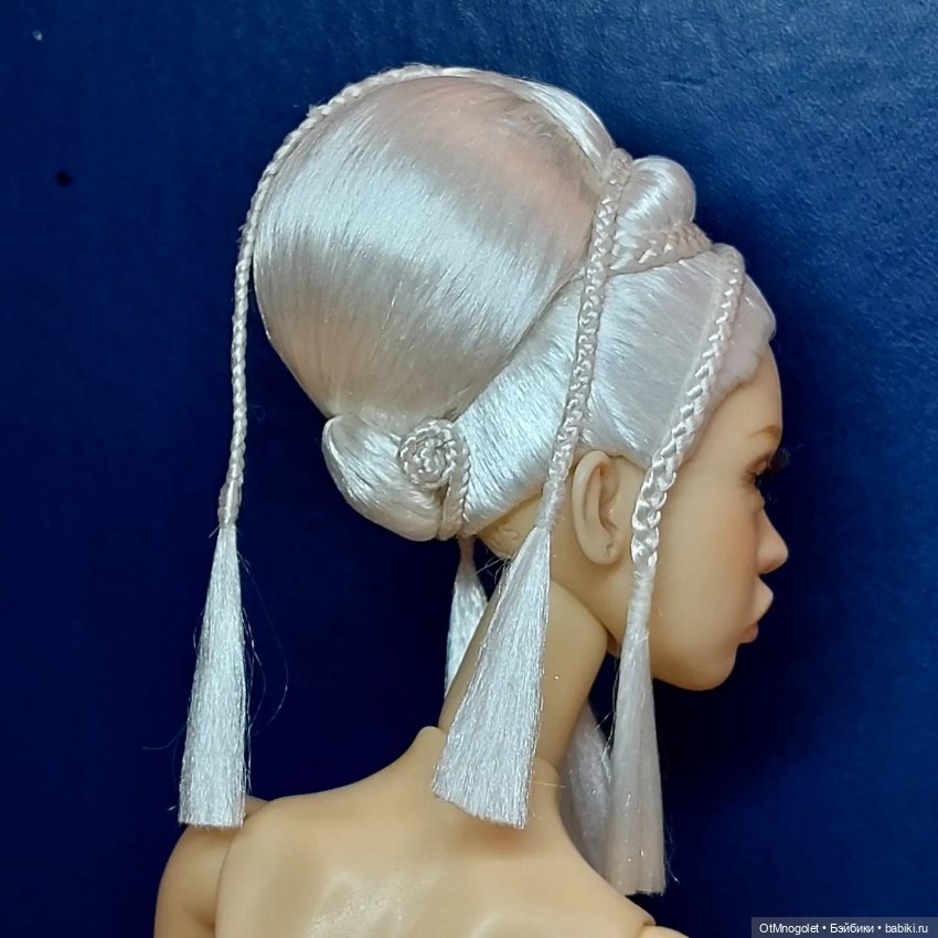 Ювелирный парик Ot Mnogolet "Кокон" цвета Пломбир (фото 8)