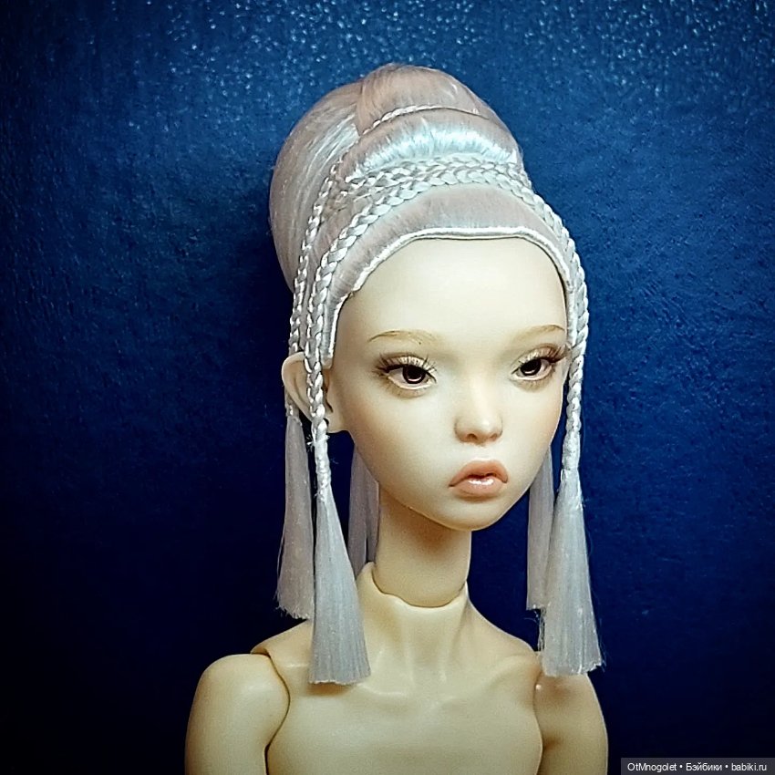 Ювелирный парик Ot Mnogolet "Кокон" цвета Пломбир