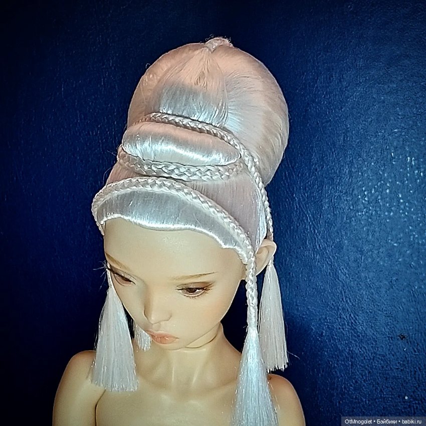 Ювелирный парик Ot Mnogolet "Кокон" цвета Пломбир (фото 3)