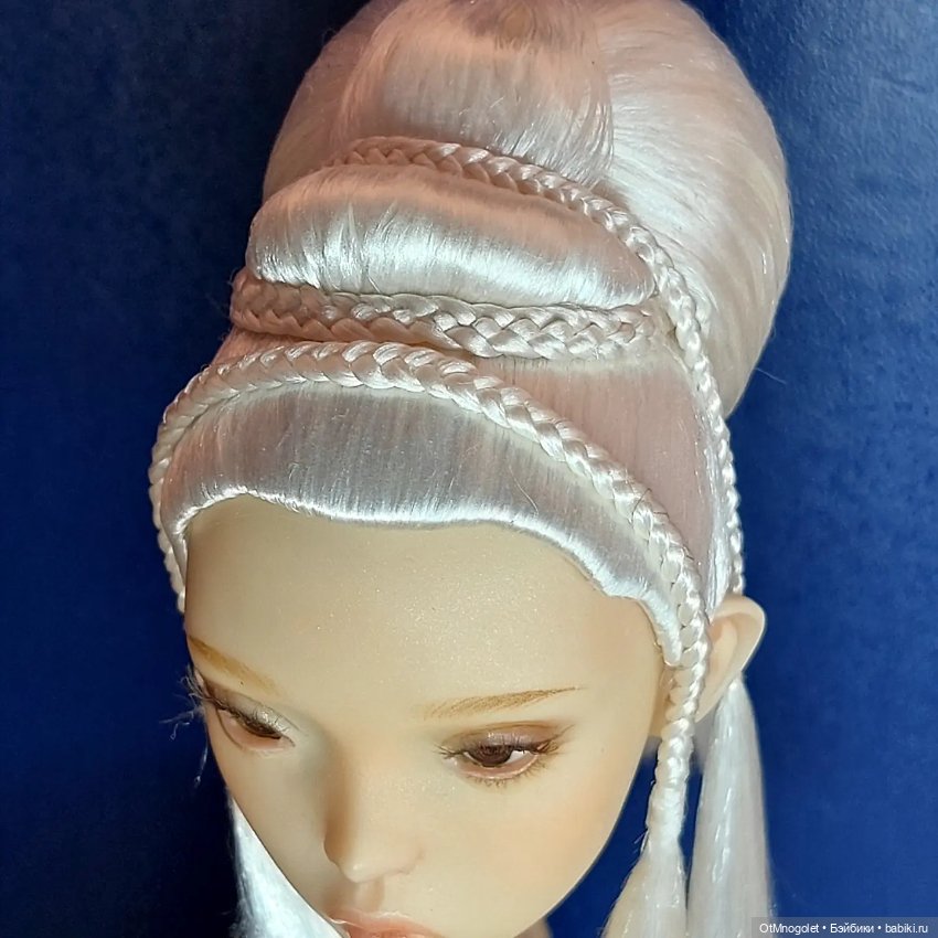 Ювелирный парик Ot Mnogolet "Кокон" цвета Пломбир