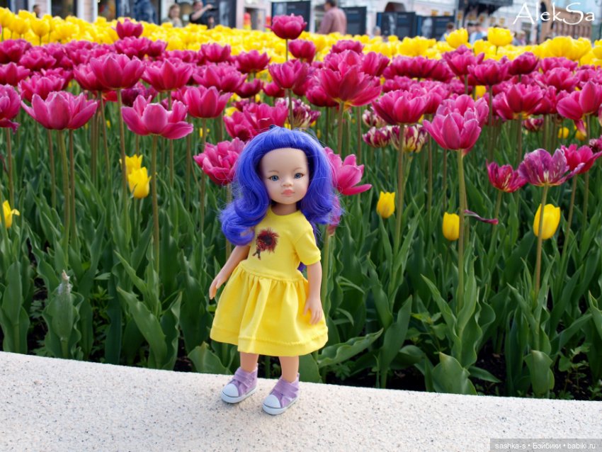 Весна, тюльпаны, Вайлет — Куклы Paola Reina (Паола Рейна): новинки (фото 3)