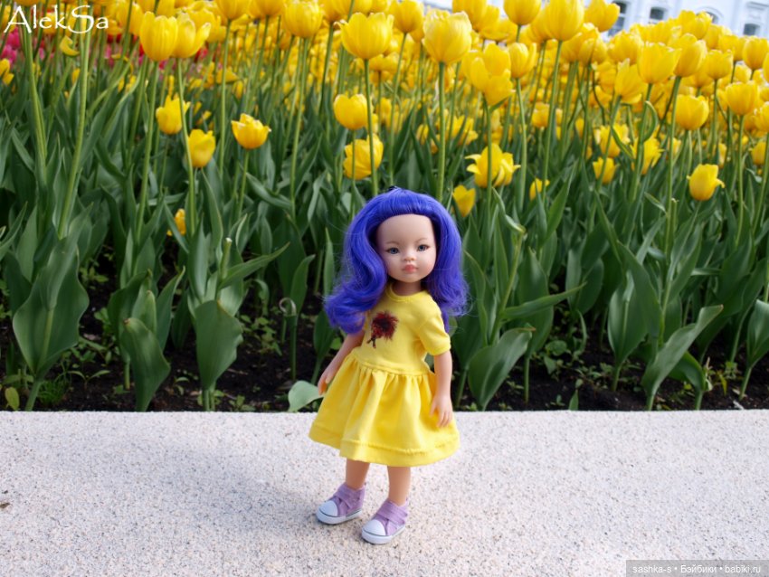 Весна, тюльпаны, Вайлет — Куклы Paola Reina (Паола Рейна): новинки (фото 4)