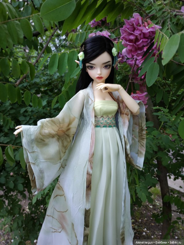 Розовая акация в китайском стиле (фото 5)