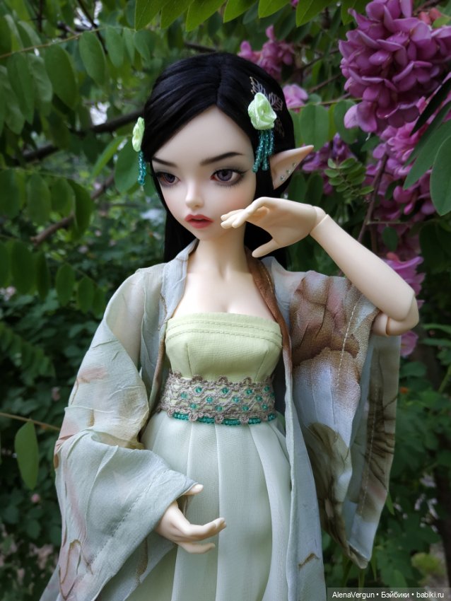 Розовая акация в китайском стиле (фото 4)