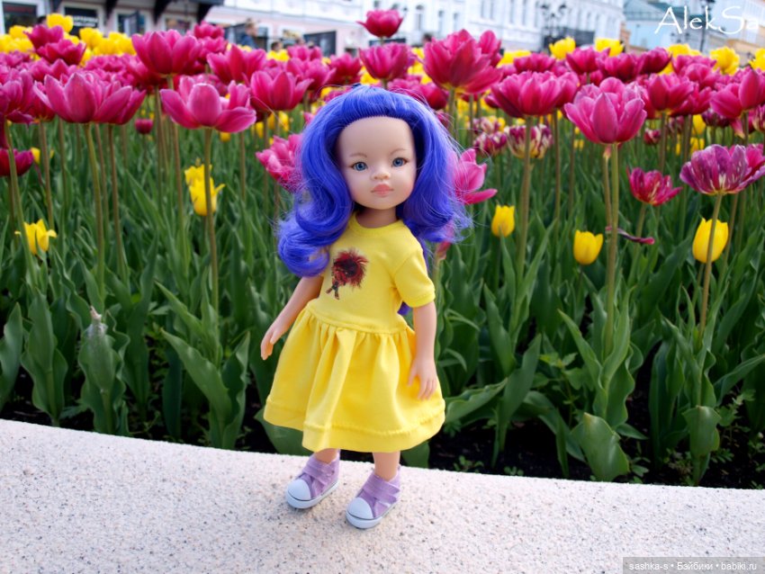 Весна, тюльпаны, Вайлет — Куклы Paola Reina (Паола Рейна): новинки (фото 2)