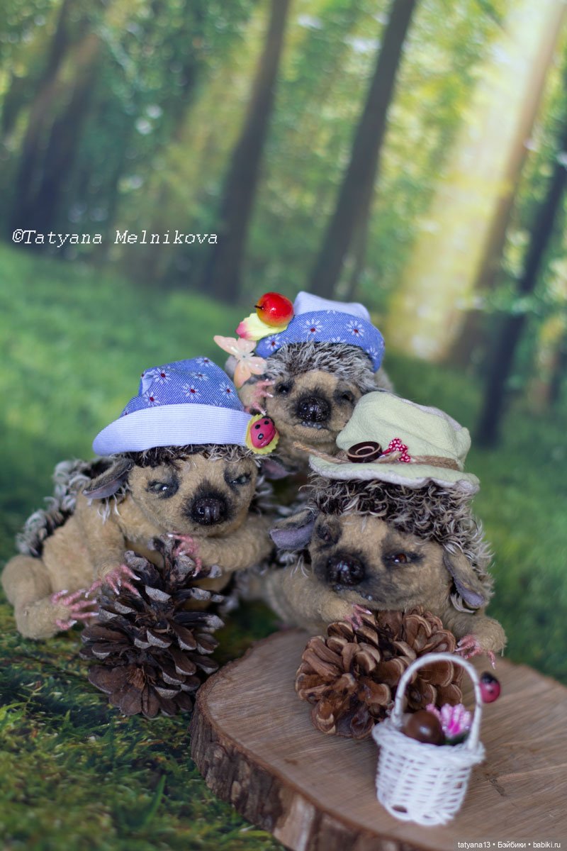 Ежкина семейка — Авторские мишки Тедди и друзья: фото