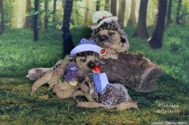 Ежкина семейка — Авторские мишки Тедди и друзья: фото (фото 3)