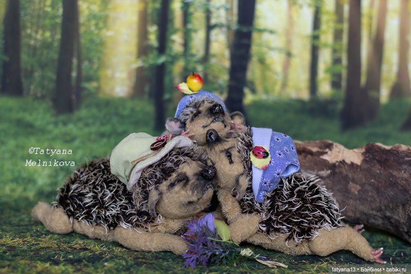 Ежкина семейка — Авторские мишки Тедди и друзья: фото (фото 5)