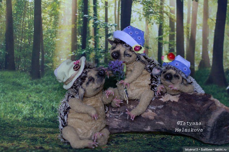 Ежкина семейка — Авторские мишки Тедди и друзья: фото (фото 2)