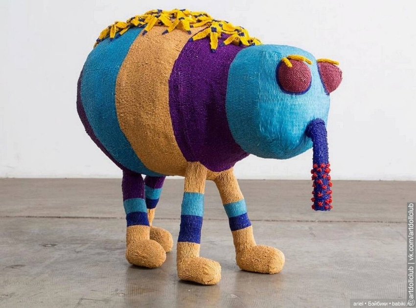 Плоды сотрудничества американских художников Николая и Саймона Хааса с женщинами-бисеристами (фото 8)