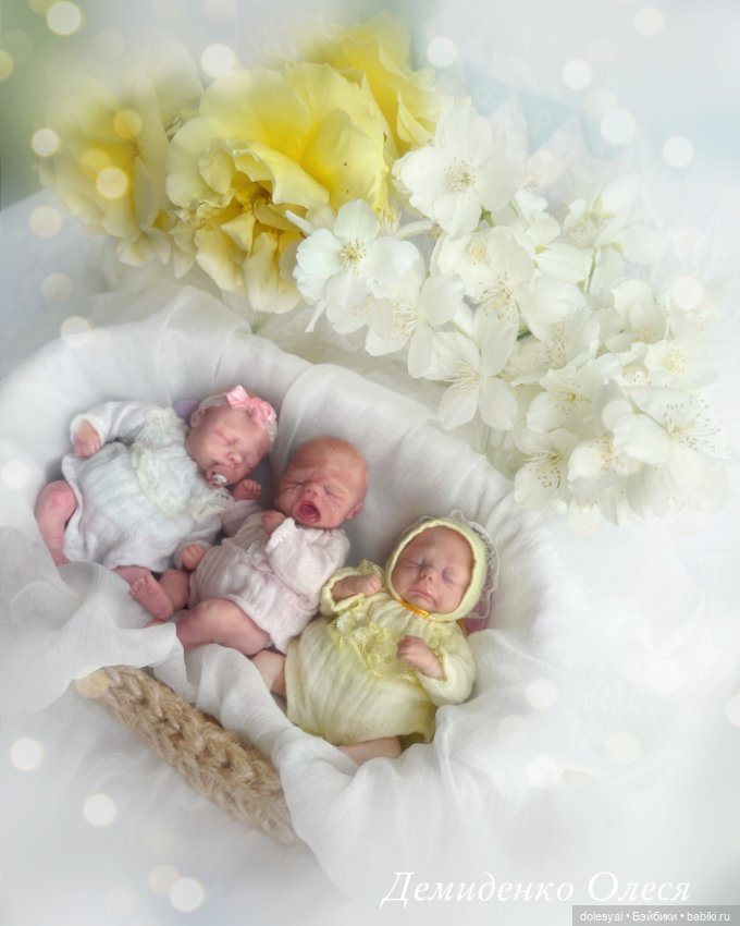 Мои тройняшки 💛✨ — Домашние фото авторских кукол: личные коллекции