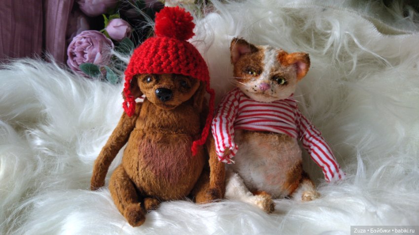 Кошки и собаки — Авторские мишки Тедди и друзья: фото