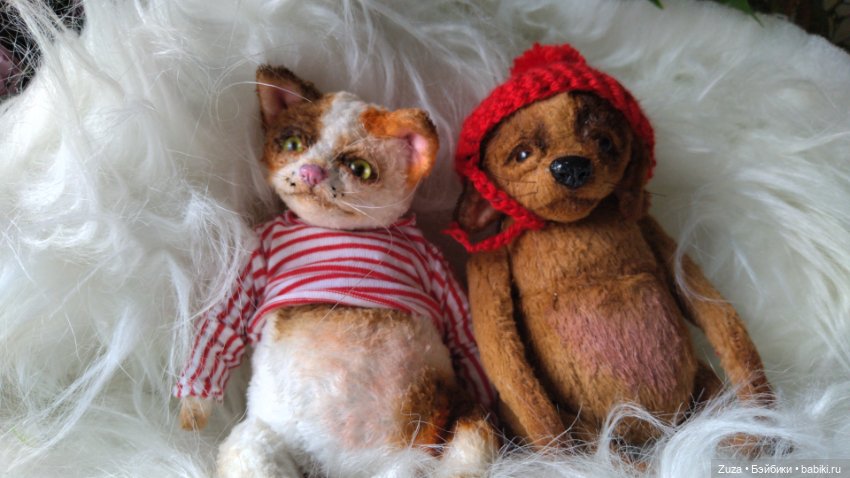 Кошки и собаки — Авторские мишки Тедди и друзья: фото