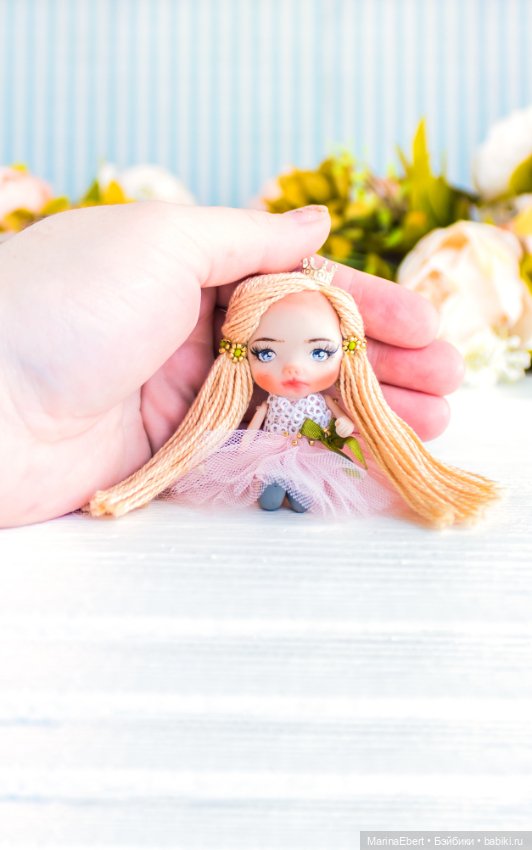 Маленькая куколка Люси — Авторские миниатюрные куклы: лепка (фото 7)